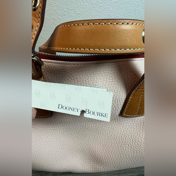 Dooney & Bourke NEW Women’s Blush Pink Pebble Leather Barrel Satchel - Picture 14 of 16